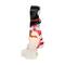 6.5" White and Red Snowman in Black Top Hat Christmas Night Light